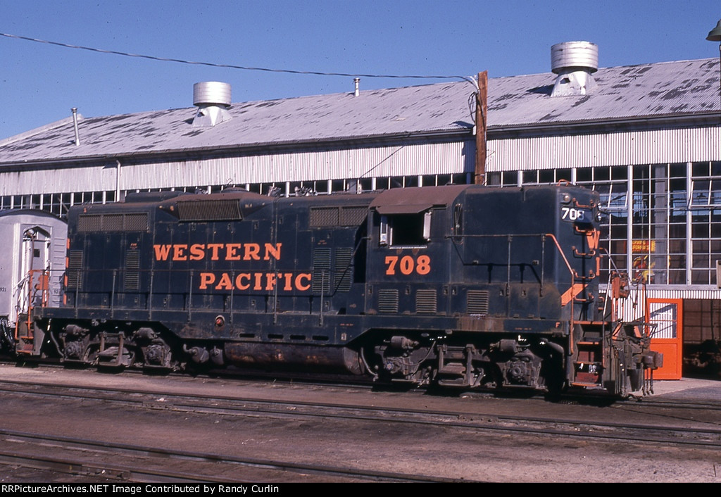 WP 708 at Portola RR Museum